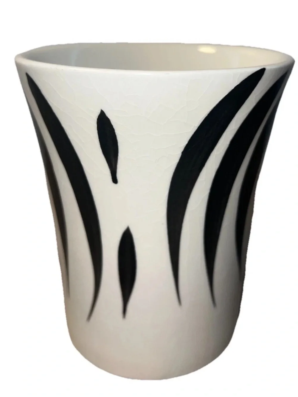Pier 1 Imports Zebra Mug 3D Head Handle Stoneware Cup